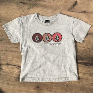 Volcom boys medium grey short sleeve shirt.
